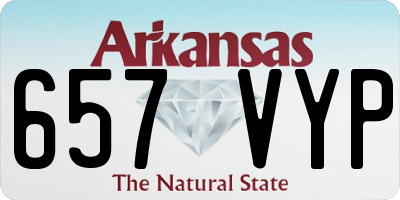 AR license plate 657VYP