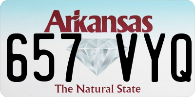 AR license plate 657VYQ