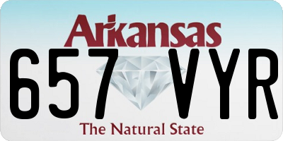 AR license plate 657VYR