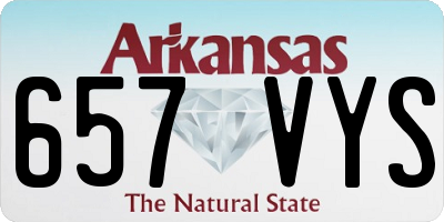 AR license plate 657VYS