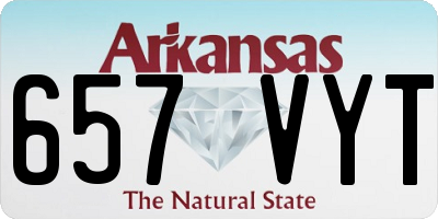 AR license plate 657VYT