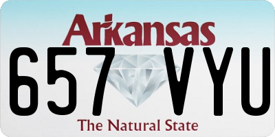 AR license plate 657VYU