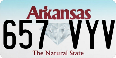 AR license plate 657VYV
