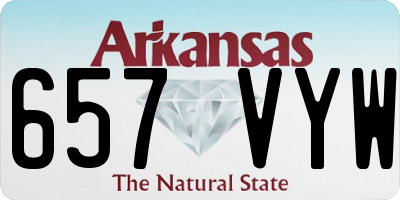 AR license plate 657VYW
