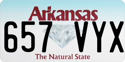 AR license plate 657VYX