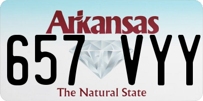 AR license plate 657VYY