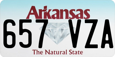 AR license plate 657VZA