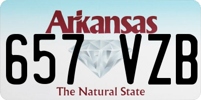 AR license plate 657VZB