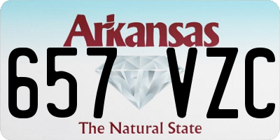 AR license plate 657VZC