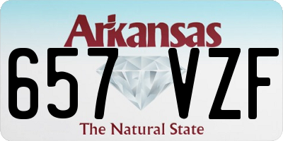 AR license plate 657VZF