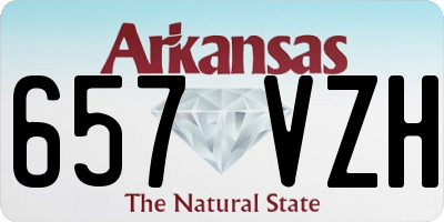 AR license plate 657VZH