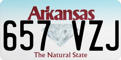 AR license plate 657VZJ