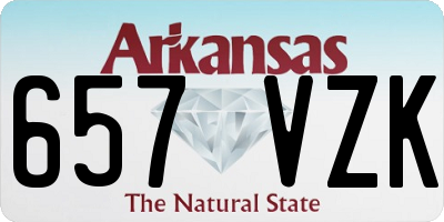 AR license plate 657VZK