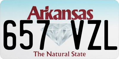 AR license plate 657VZL