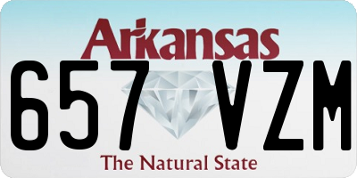 AR license plate 657VZM