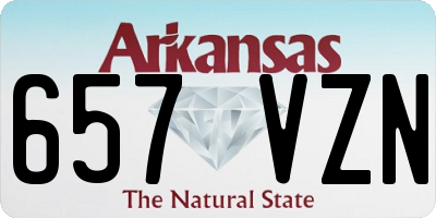 AR license plate 657VZN