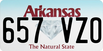 AR license plate 657VZO