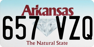 AR license plate 657VZQ