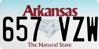 AR license plate 657VZW