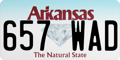 AR license plate 657WAD