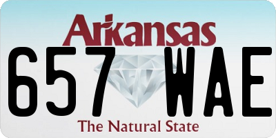 AR license plate 657WAE