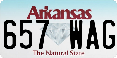 AR license plate 657WAG