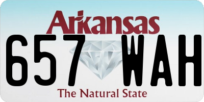 AR license plate 657WAH