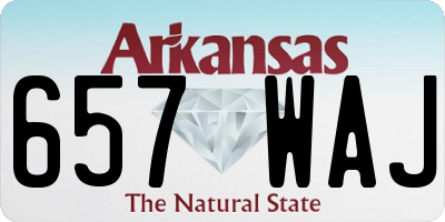 AR license plate 657WAJ