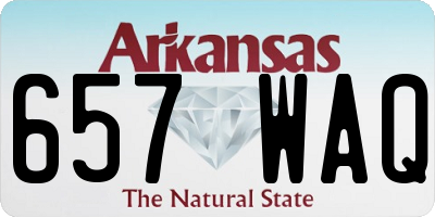 AR license plate 657WAQ
