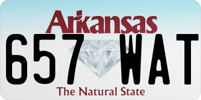 AR license plate 657WAT