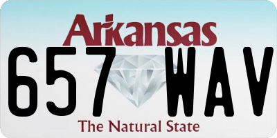 AR license plate 657WAV