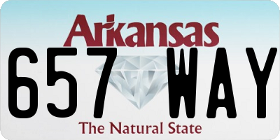 AR license plate 657WAY