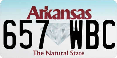 AR license plate 657WBC