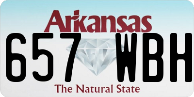 AR license plate 657WBH