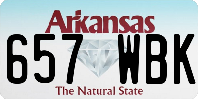 AR license plate 657WBK