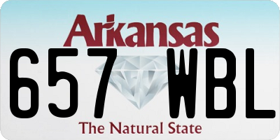 AR license plate 657WBL