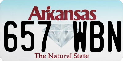 AR license plate 657WBN