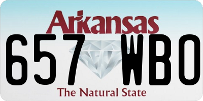 AR license plate 657WBO
