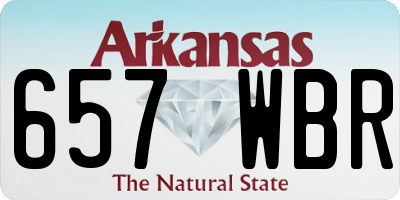 AR license plate 657WBR