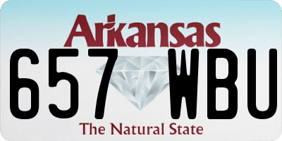 AR license plate 657WBU