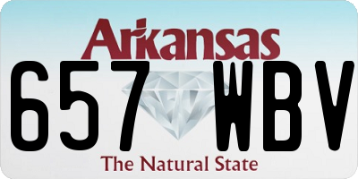 AR license plate 657WBV