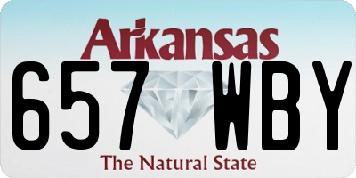 AR license plate 657WBY