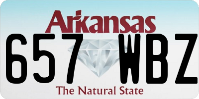 AR license plate 657WBZ