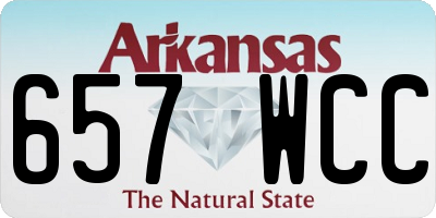 AR license plate 657WCC