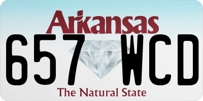 AR license plate 657WCD