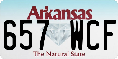 AR license plate 657WCF
