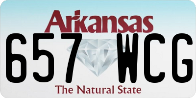 AR license plate 657WCG