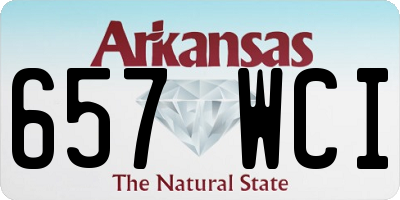 AR license plate 657WCI