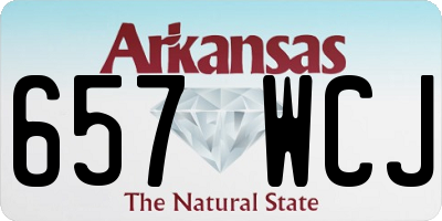 AR license plate 657WCJ