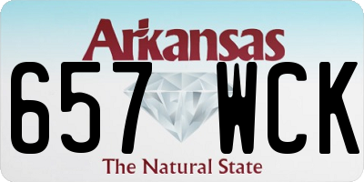AR license plate 657WCK